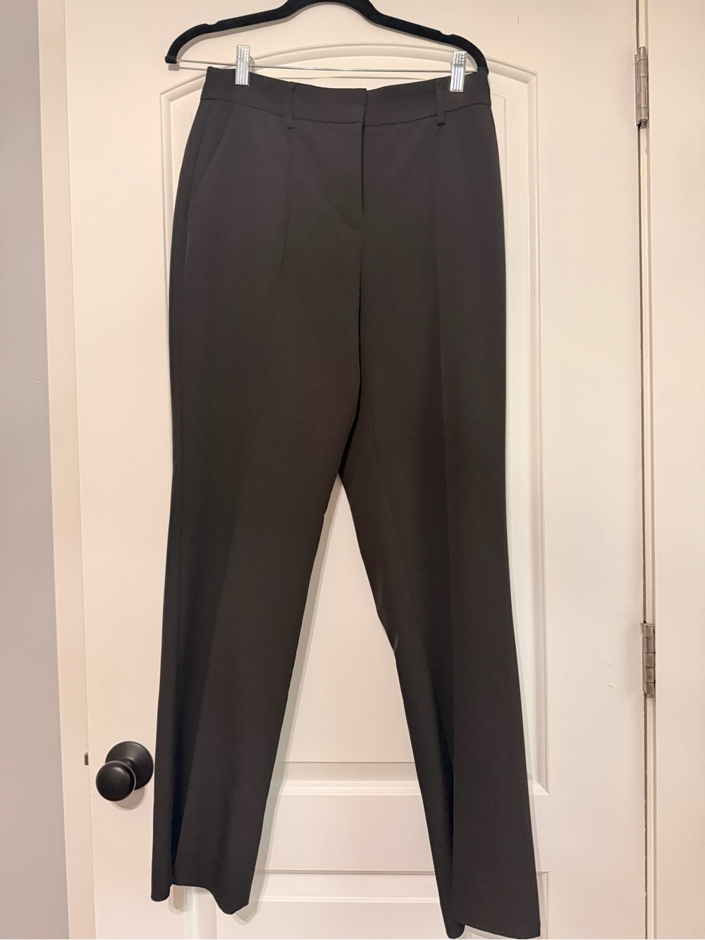 Truth Women's Dark Gray Straight-Leg Dress Trousers